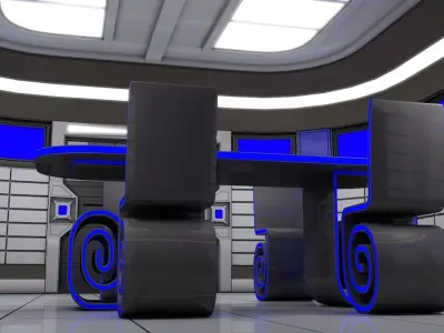 Sci Fi Meeting Room 3D model