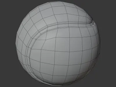 Colorful Dirty Tennis Balls Low-poly 3D model