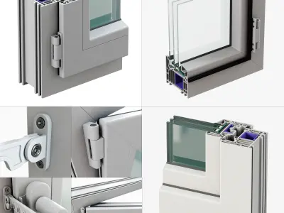Windows VEKA 3D model