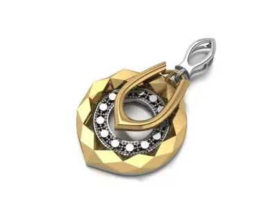 Facet pendant 3D print model