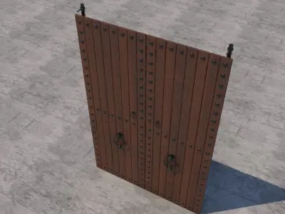 Traditional Moroccan Door 3D model