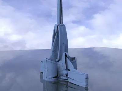 Sci-fi Tower design 6  3D model