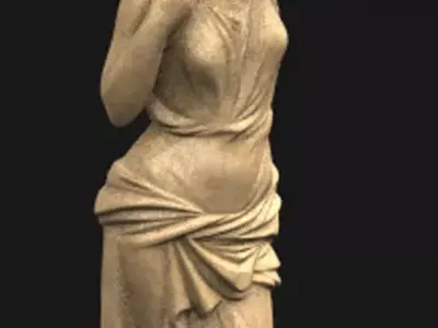 Corbel Decorative woman 2 3D model 3D print model