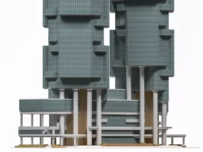 Lippo Centre Hong Kong 3D model