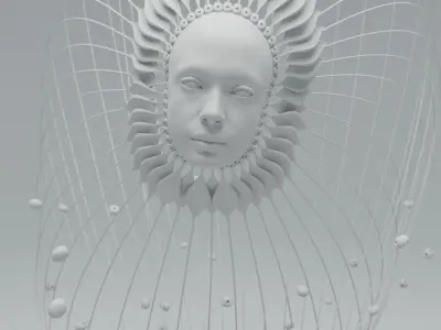 Alien Flower Portal  3D model