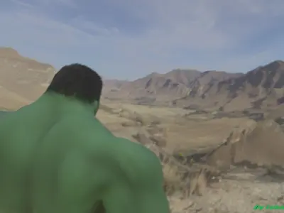 The Hulk Rigged And Animated  3D model