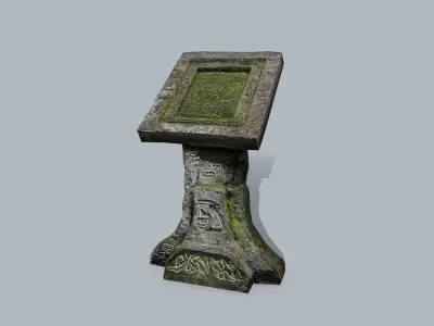 lectern Low-poly 3D model