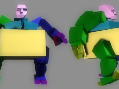 Animated Robot 3D model