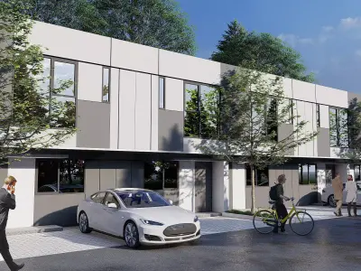 5x10 5m Modern 2 Storey House  SketchUp Model Only 3D model