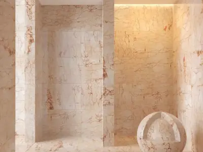 Marble wall 105 3D model