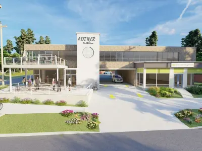 Dine Bar Restaurant 3D model