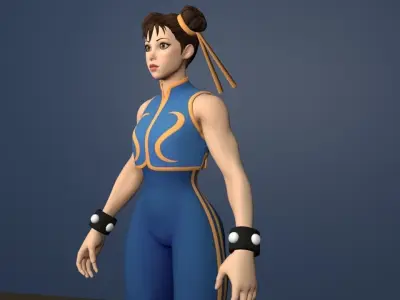 chun li  3D model