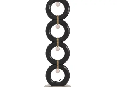 Memphis floor lamp 4 - pop premium 3d model 3D model