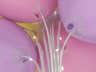 Balloon Stand 3D model