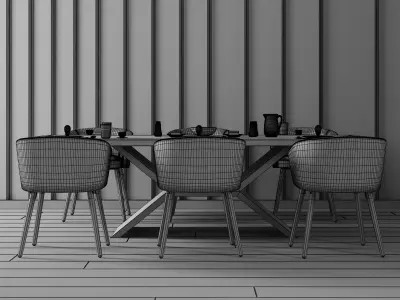 Dining Table - Home Furniture 06 3D model