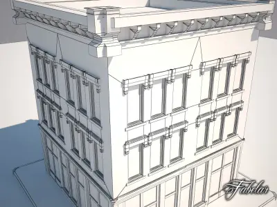 Building 02 Low-poly 3D model