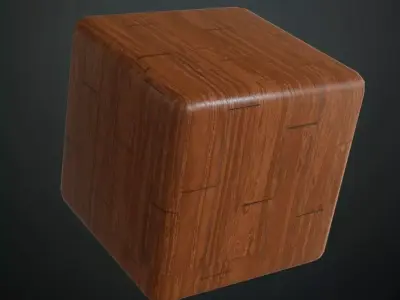Horizontal Mahogany Wood Siding PBR Texture