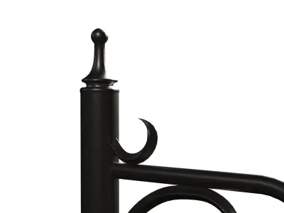 Post-Arm-3 wrought iron garden spigot 3D model