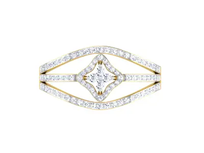 Women Ring Render 3dm STL OBJ FBX Details 3D print model 30