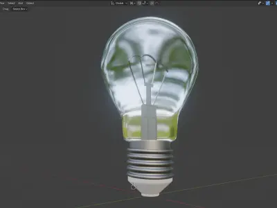 Light Bulb Free 3D model 9