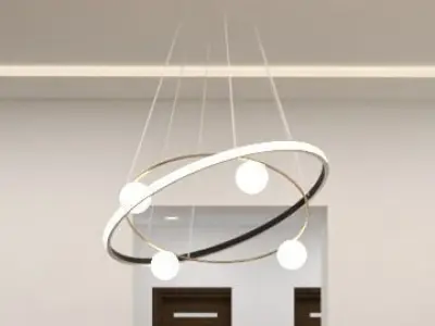 Chandeliers Low-poly 3D model