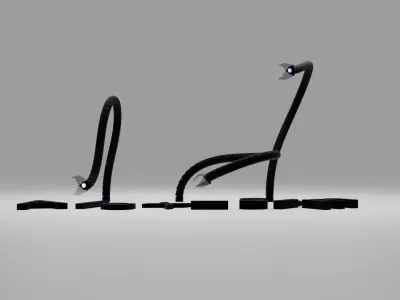 Tentacle hands Free 3D model