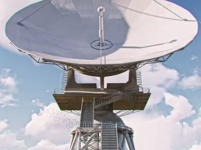 Satellite dish 3D model