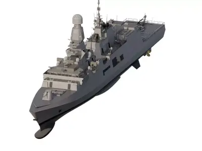 Spanish navy mutlirole frigate 3D model