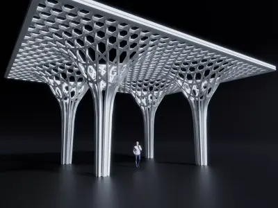 kagome columns and pattern Free 3D model