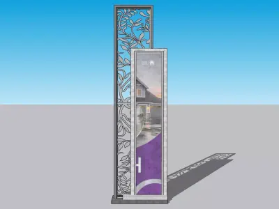 Banner Sign 3D model