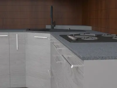 Kitchen design 3D model