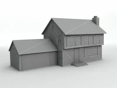 House 2 Low-poly 3D model