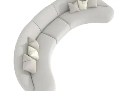 Bernhardt Interiors  Calder Fabric Sectional 3D model