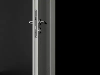 Modern door Low-poly 3D model