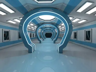 Hallway Interior 3D model