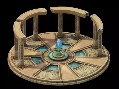Moon City - Pool 12 3D model