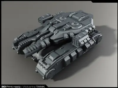 MK3-Tank 3D Print futuristic tank 3D print model