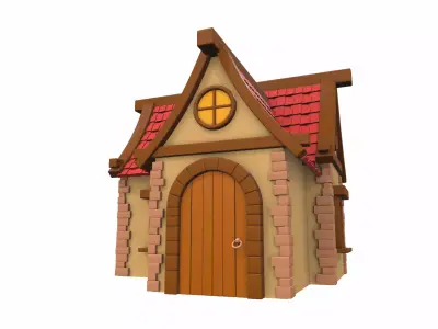 Cartoon house 05 3D model