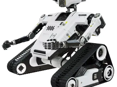 Robot Rt model 1-0 High-Poly 3D model