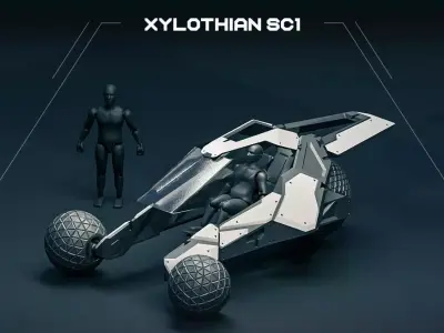 XYLOTHIAN vehicle scifi 3D print model