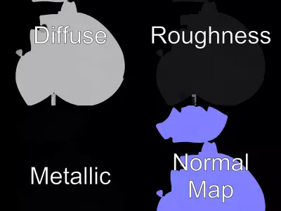 Modern White Urinal model pack Low-poly 3D model