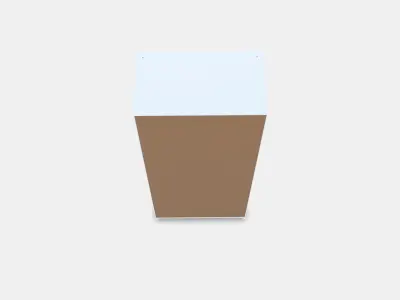 PAX Wardrobe frame 8 Low-poly 3D model