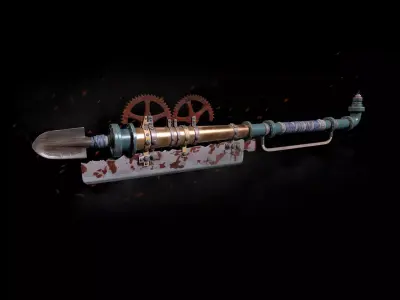 Doomsday DIY Weapons Low-poly 3D model