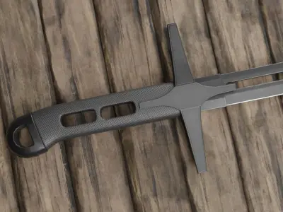 Saber sci fi Low-poly 3D model