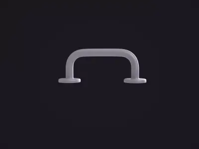 Simple Metal Handle 3D model