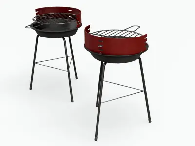 Barbecue Small - Clean Low-poly 3D model