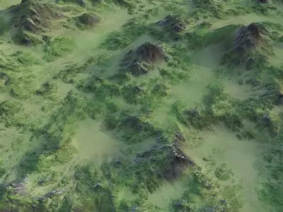 Landcape 139 Low-poly 3D model