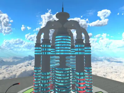 Sci-Fi Building 10 3D model