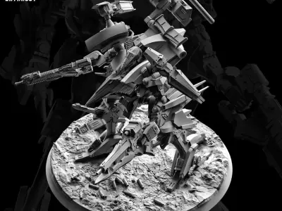 Armored Core Rayleonard 75mm 3D print model