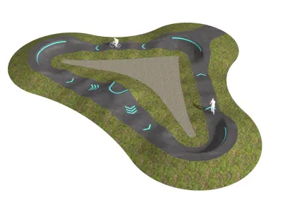 Pump track 03 3D model